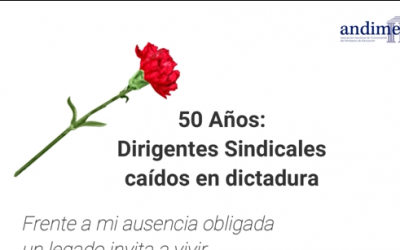 El homenaje de Andime a dirigentes/as caídos en dictadura