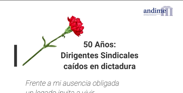 El homenaje de Andime a dirigentes/as caídos en dictadura